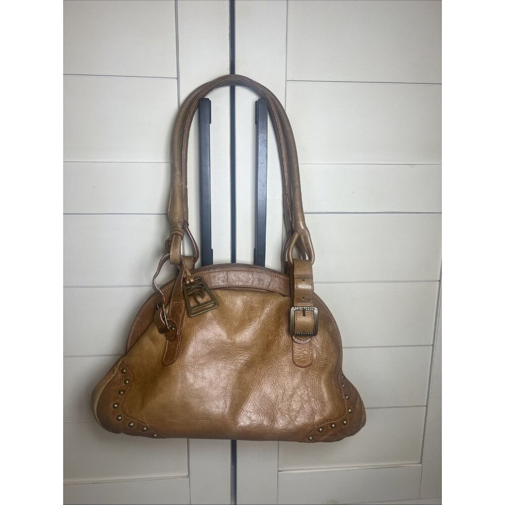 PETUSCO Genuine Leather Made in Spain Brown Doctor Style Shoulder Bag